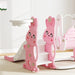 4-in-1 Rabbit-Themed Kids Slide and Swing Set in Pink - Little and Giant Explorers AIYAPLAY