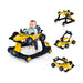 4-in-1 Race-Car Baby Walker with Adjustable Height and Speed - Little and Giant Explorers Costway