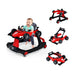 4-in-1 Race-Car Baby Walker with Adjustable Height and Speed - Little and Giant Explorers Costway