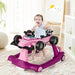 4-in-1 Race-Car Baby Walker with Adjustable Height and Speed - Little and Giant Explorers Costway