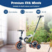 4-in-1 navy trike with adjustable seat, push handle, premium EVA wheels, shown indoors and outdoors