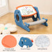 4-in-1 Whale-Shaped Kids Art Table and Chair Set | Adjustable Whiteboard COSTWAY - Little and Giant Explorers Costway