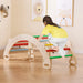 4-in-1 Wooden Rocking Horse Arch with Backrest - Little and Giant Explorers Costway