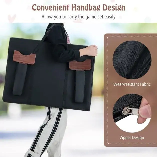 4-in-a-Row Game Set with 42 Pieces Jumbo Rings - Little and Giant Explorers Costway