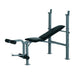 4-Levels Adjustable Weight Bench with Barbell Rack in Silver and Black - Little and Giant Explorers HOMCOM