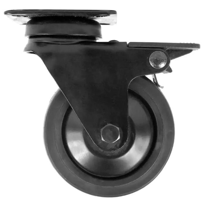 4 Swivel Caster Wheel with Brake in Black 75mm - Little and Giant Explorers Mac Lean