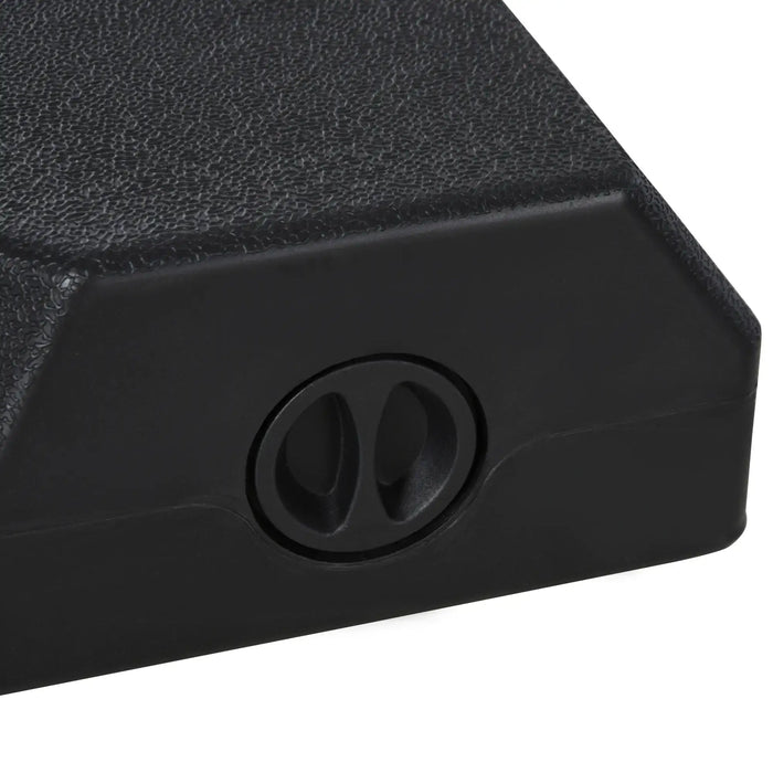 4-Piece Fillable Parasol Base Weights with Steel Cross Base - Little and Giant Explorers Outsunny