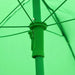 Close-up of green adjustable parasol frame from kids dining set.