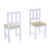 4-Piece Kids Table and Chair Set with 2 Wooden Chairs and 1 Storage Bench - Little and Giant Explorers HOMCOM