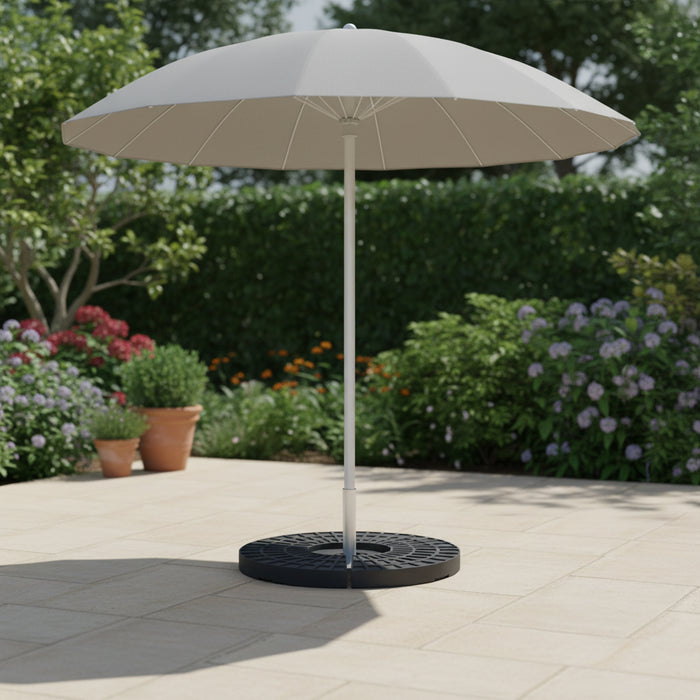 4-Piece Parasol Base Weights - Water or Sand Fillable | Fits Cross Base Parasols OUTSUNNY - Little and Giant Explorers Outsunny