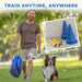 4-Piece Pet Agility Training Set - Blue | Adjustable Dog Jumps with Carry Bag PAWHUT - Little and Giant Explorers PawHut