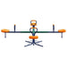 4-Seater 360° Rotation Steel Seesaw - Little and Giant Explorers vidaXL