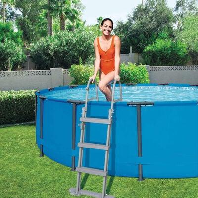 4-Step Pool Safety Ladder 'Flowclear' 122cm - Little and Giant Explorers Bestway