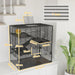4-Tier Hamster Cage | Large Habitat for Syrian and Dwarf Hamsters, Rats and Gerbils PAWHUT - Little and Giant Explorers PawHut