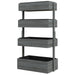 4-Tier Raised Garden Bed | Grey Fir Wood Four Planter Boxes with Inner Fabric Bags - Little and Giant Explorers Outsunny