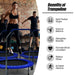 40" Foldable Fitness Trampoline – Blue | Exercise Rebounder - Adjustable Handle COSTWAY - Little and Giant Explorers Costway