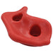 Red kids climbing rock hold textured plastic for climbing wall play set