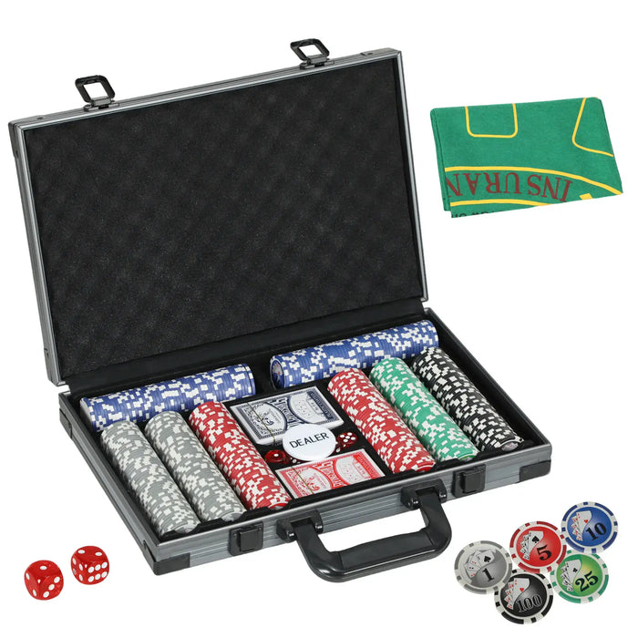 400-Piece Poker Chip Casino Set – 11.5g Chips | Complete Texas Hold’em Kit SPORTNOW - Little and Giant Explorers SPORTNOW