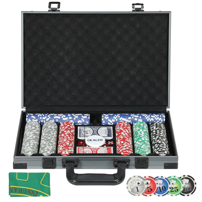 400-Piece Poker Chip Casino Set – 11.5g Chips | Complete Texas Hold’em Kit SPORTNOW - Little and Giant Explorers SPORTNOW