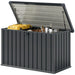 Galvanised Steel Garden Storage Box 400L - Little and Giant Explorers Outsunny