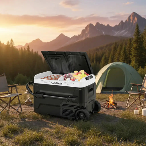 40L Portable Dual-Zone Car Fridge Freezer – Black | Rapid Cooling from -20°C to 20°C COSTWAY - Little and Giant Explorers Costway