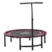 45" Foldable Mini Trampoline with Adjustable Handle in Pink - Little and Giant Explorers HOMCOM