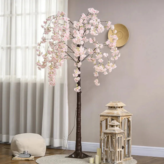 450 LED Light Decorative Artificial Blossom Tree - Little and Giant Explorers HOMCOM