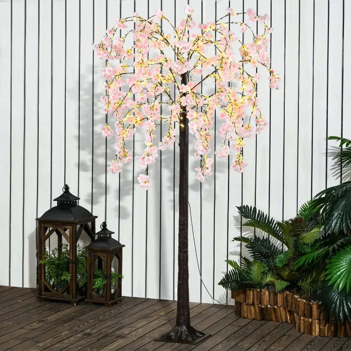 450 LED Light Decorative Artificial Blossom Tree - Little and Giant Explorers HOMCOM