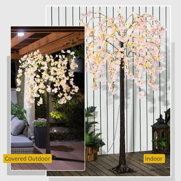 450 LED Light Decorative Artificial Blossom Tree - Little and Giant Explorers HOMCOM