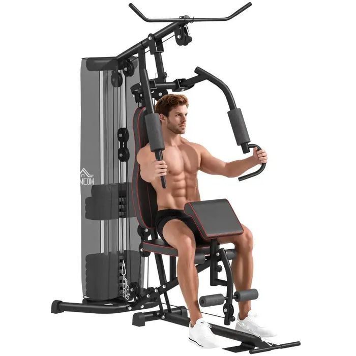 45kg Multifunctional Gym Machine | Full Body Workout Station - Adjustable Weights HOMCOM - Little and Giant Explorers HOMCOM