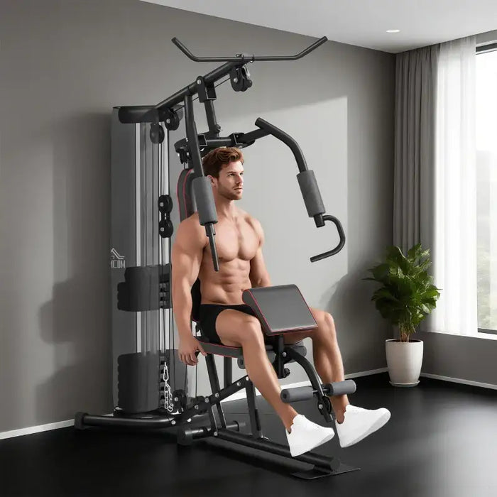 45kg Multifunctional Gym Machine | Full Body Workout Station - Adjustable Weights HOMCOM - Little and Giant Explorers HOMCOM