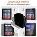 46L Compact Mini Drinks Fridge - Black | LED Light and Adjustable Temperature COSTWAY - Little and Giant Explorers Costway