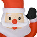 4FT Christmas Inflatable Santa Claus on Sleigh with Reindeer - Little and Giant Explorers HOMCOM