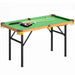 4ft Foldable Pool Table – Green | Compact Design with Complete Accessories SPORTNOW - Little and Giant Explorers SPORTNOW