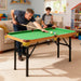 4ft Foldable Pool Table – Green | Compact Design with Complete Accessories SPORTNOW - Little and Giant Explorers SPORTNOW