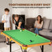 4ft Foldable Pool Table – Green | Compact Design with Complete Accessories SPORTNOW - Little and Giant Explorers SPORTNOW