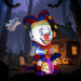 4ft Halloween Inflatable Cycling Clown – LED Light-Up Spooky Decoration | Blower and Anchors OUTSUNNY - Little and Giant Explorers Outsunny