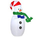 4FT Inflatable Snowman with LEDs - Little and Giant Explorers HOMCOM