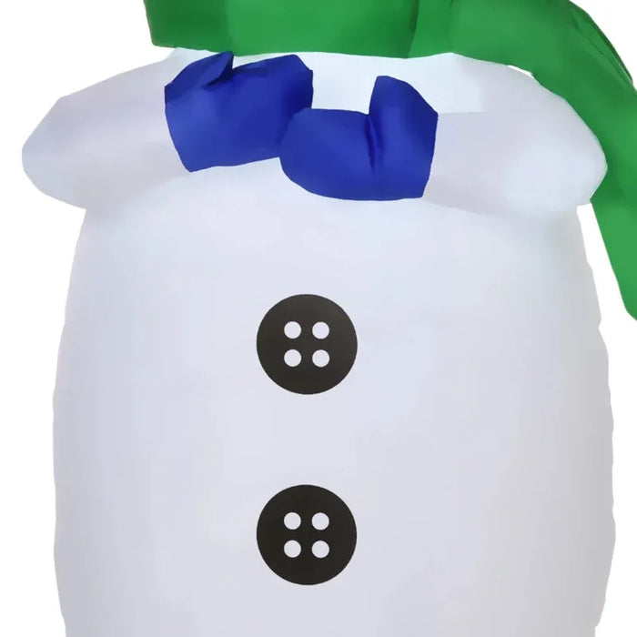 4FT Inflatable Snowman with LEDs - Little and Giant Explorers HOMCOM