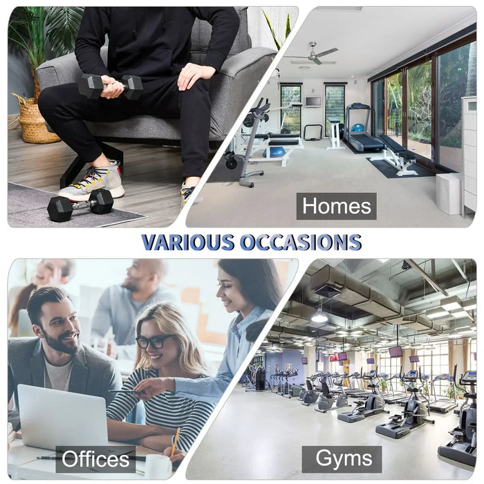 2x4kg Rubber Dumbbell | Weight Set - Little and Giant Explorers HOMCOM