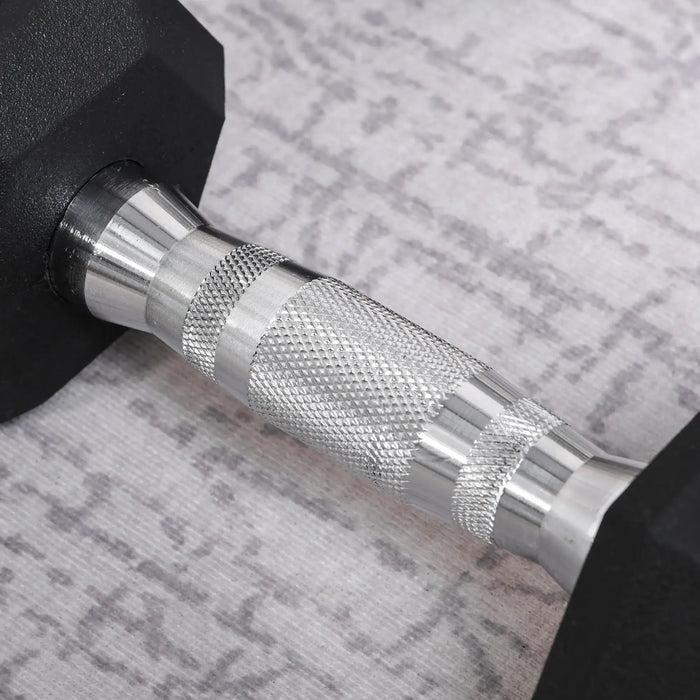 2x4kg Rubber Dumbbell | Weight Set - Little and Giant Explorers HOMCOM