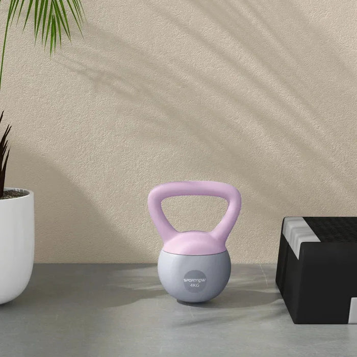 4kg Kettlebell - Purple | Soft Body - Strength and Cardio Training SPORTNOW - Little and Giant Explorers SPORTNOW