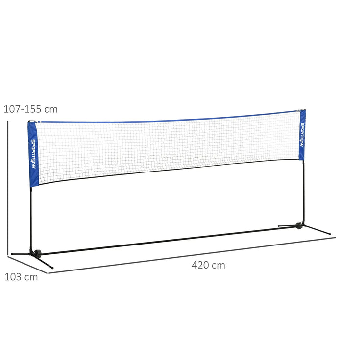 4m Badminton Net with Carry Bag in Blue - Little and Giant Explorers SPORTNOW