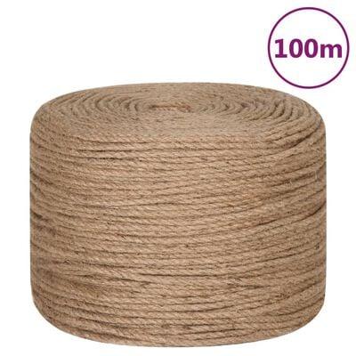 4mm Jute Rope - 100m - Little and Giant Explorers vidaXL