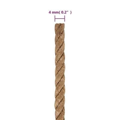 4mm Jute Rope - 100m - Little and Giant Explorers vidaXL