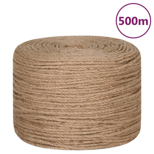 4mm Jute Rope - 500m - Little and Giant Explorers vidaXL