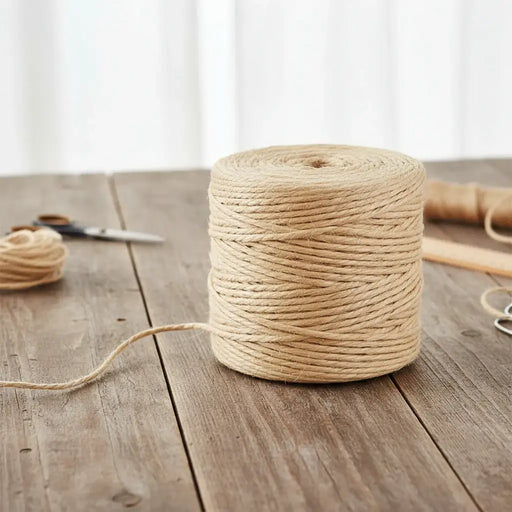 4mm Natural Sisal Rope - 50m | 100% Sisal Fibre - Heavy-Duty Jute Fibre Twine VIDAXL - Little and Giant Explorers vidaXL