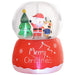 5.5FT Christmas Inflatable Crystal Ball with Santa - Little and Giant Explorers Outsunny