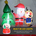 5.5FT Christmas Inflatable Crystal Ball with Santa - Little and Giant Explorers Outsunny