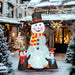 5.9ft Inflatable Snowman with Penguins | Christmas Decoration - LED Lights and Blower OUTSUNNY - Little and Giant Explorers Outsunny